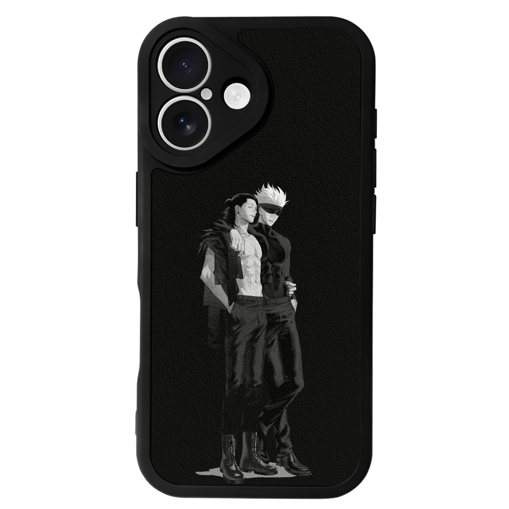 （画像用） 呪術廻戦 Jujutsu Kaisen 【iPhone 16シリーズ対応】シリコンスマホケース（レザー調） 材質：シリコン
